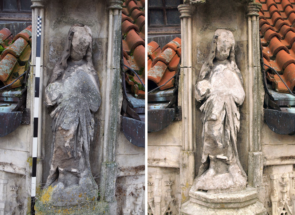 St. Martin Landshut &ndash; Christusfigur am Brautportal&nbsp;